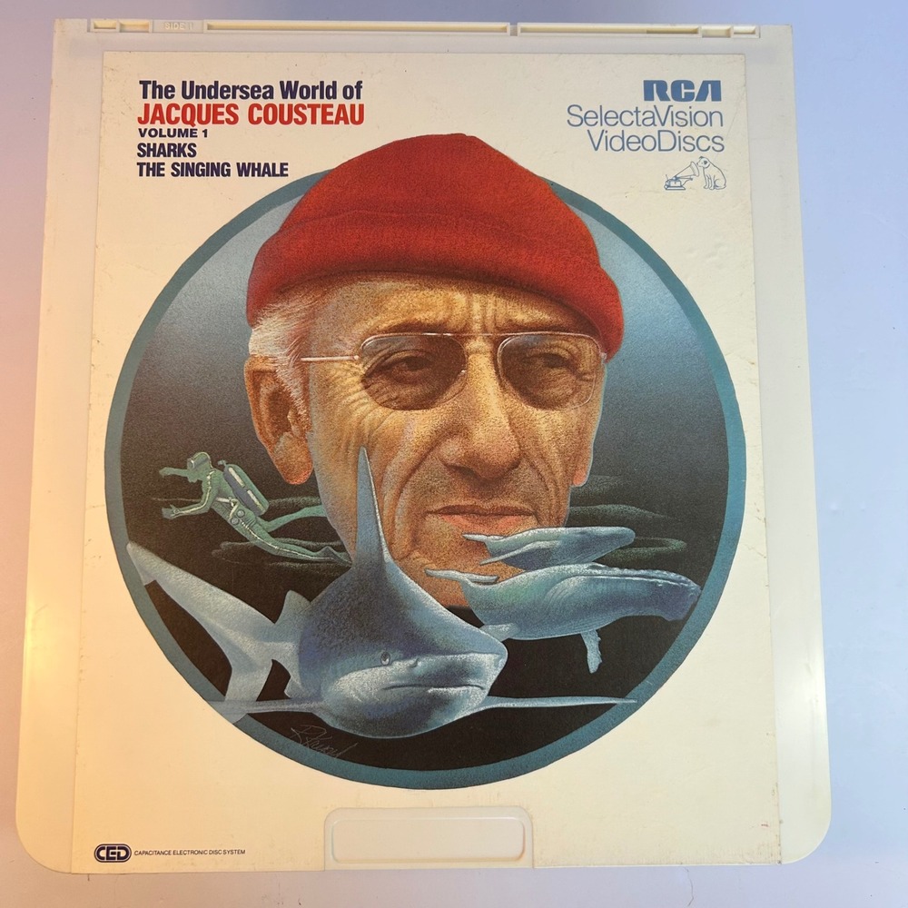 The Undersea World of Jacques Cousteau Sharks Singing Whale‎ RCA VideoDisc